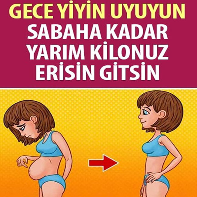 Gece Yiyin, Sabaha Kadar Yarım Kilonuz Erisin Gitsin