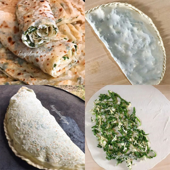 Saçta Sebzeli Gözleme